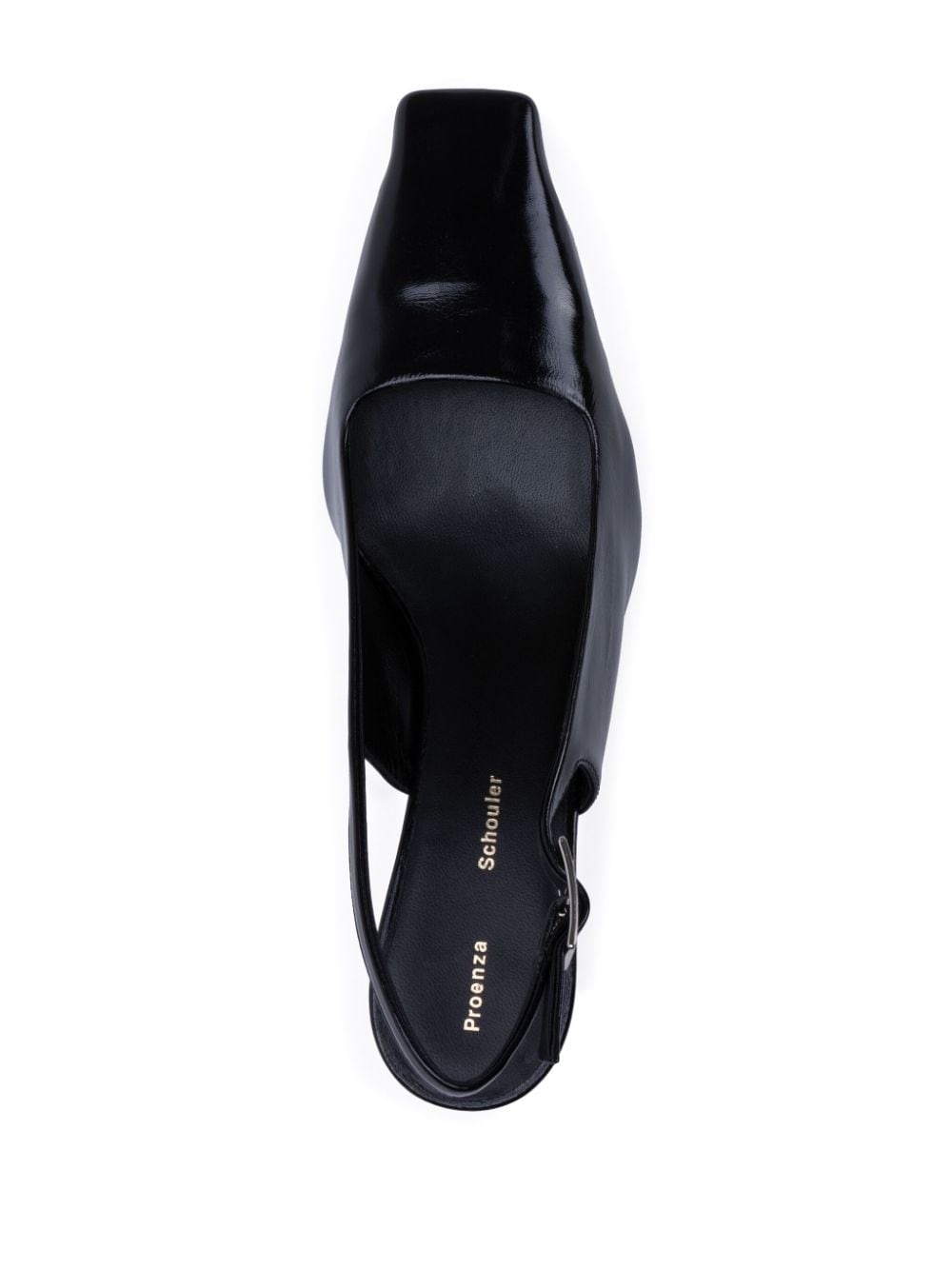 slingback leather pumps - 4