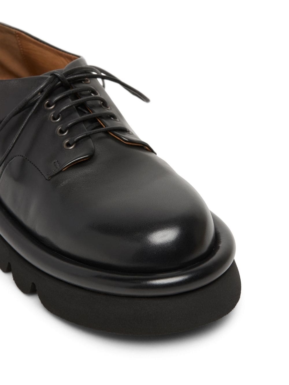 leather lace-up shoes - 4