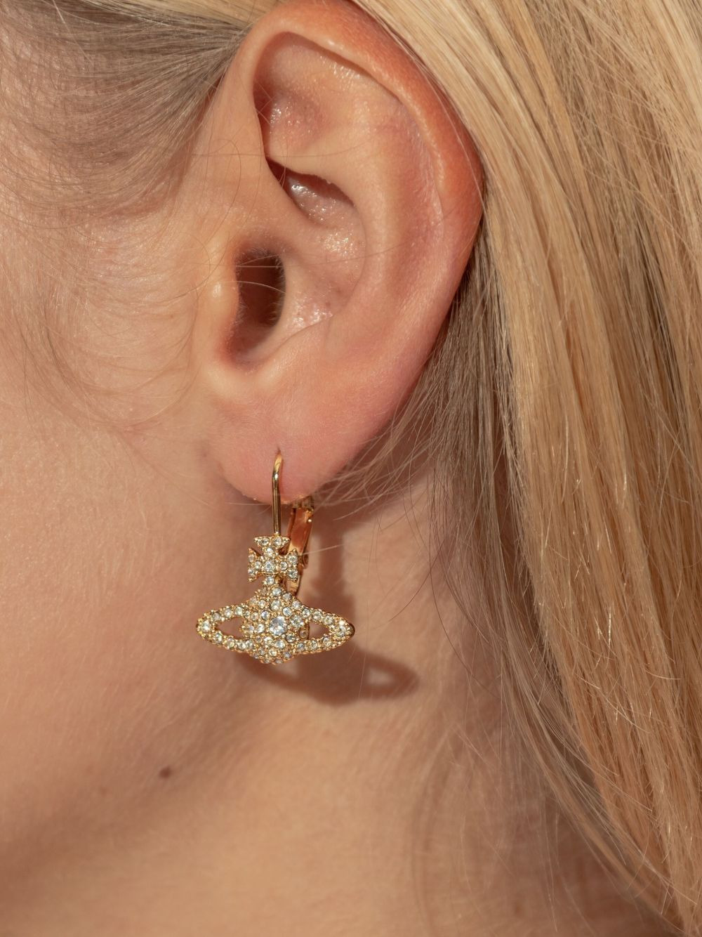 orb crystal earrings - 2