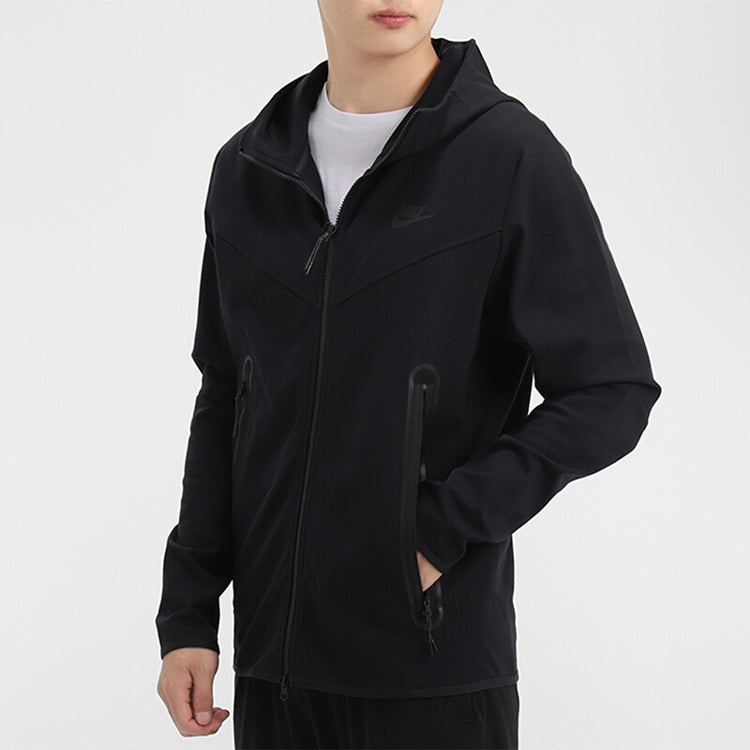 Men's Nike Training Sports Hooded Jacket Black CU4480-010 - 5