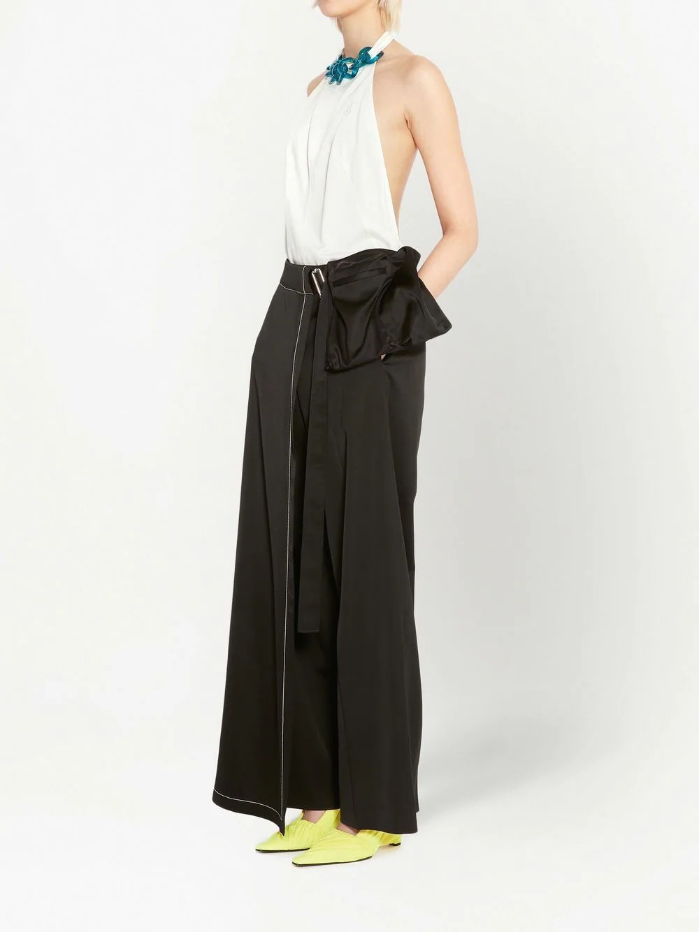 chain-link halterneck top - 3