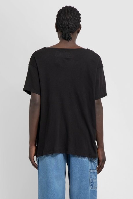 Greg lauren men's black cotton jersey t - 3