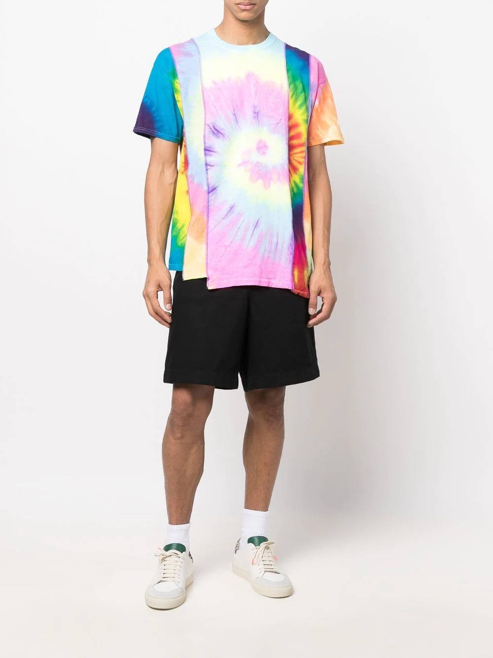 tie-dye patchwork T-shirt - 2