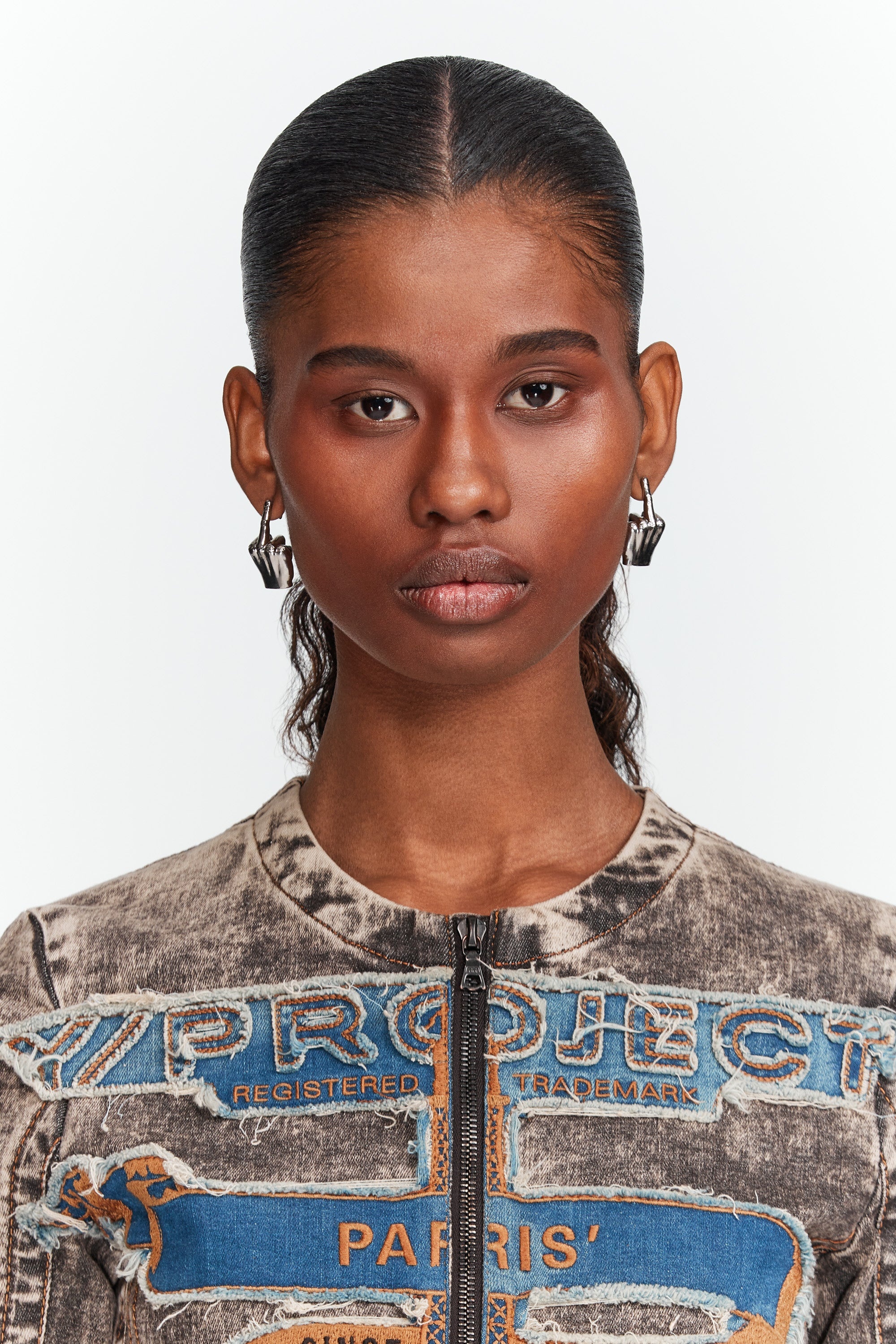 Paris' Best Patch Slim Denim Jacket - 3