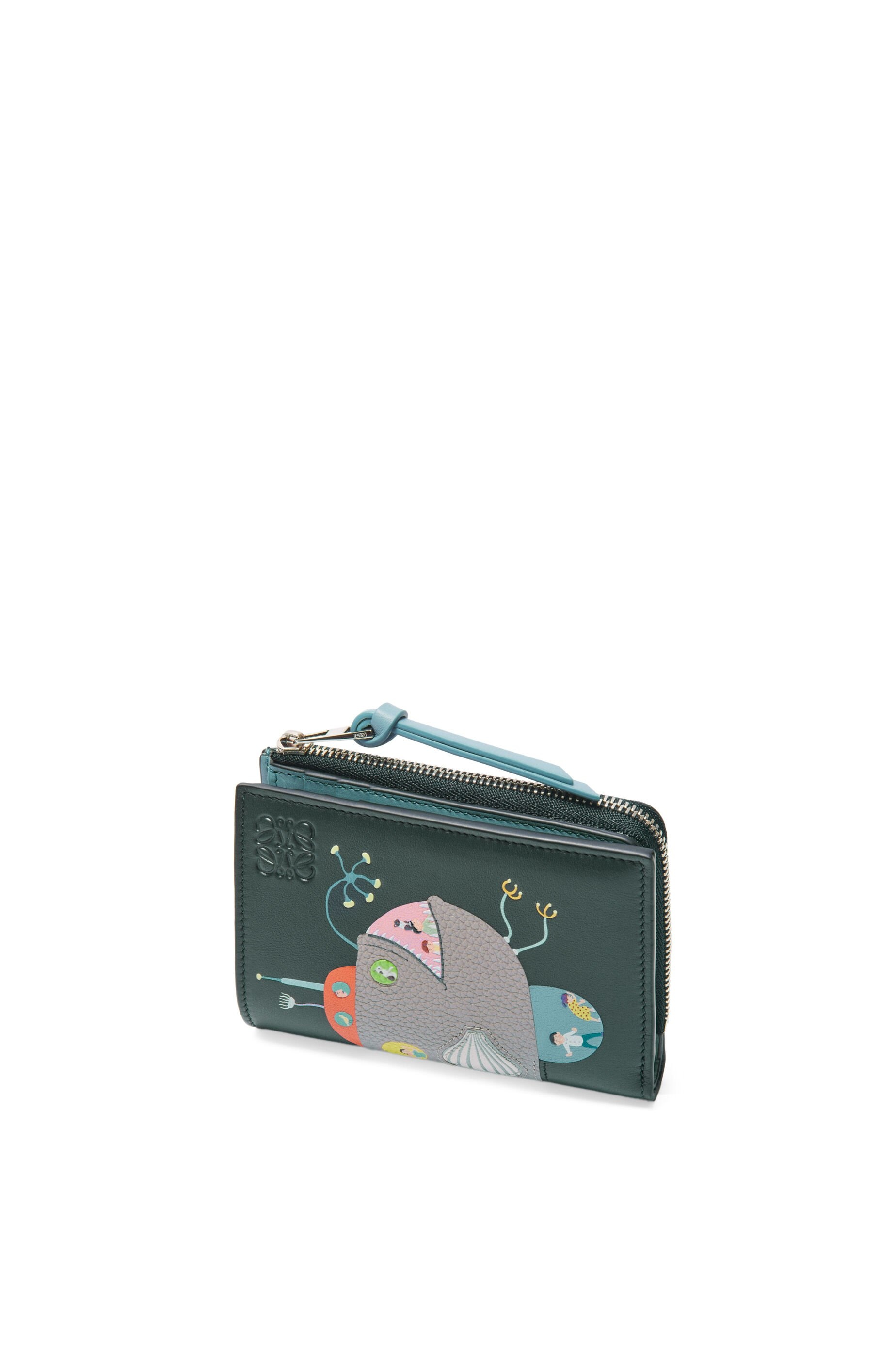 Submarine slim zip bifold wallet in nappa calfskin - 4