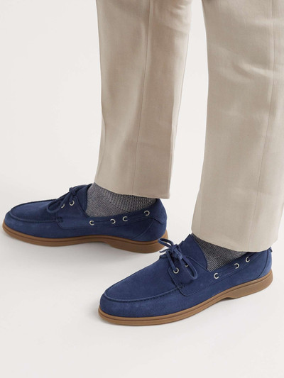 Brunello Cucinelli Suede Boat Shoes outlook