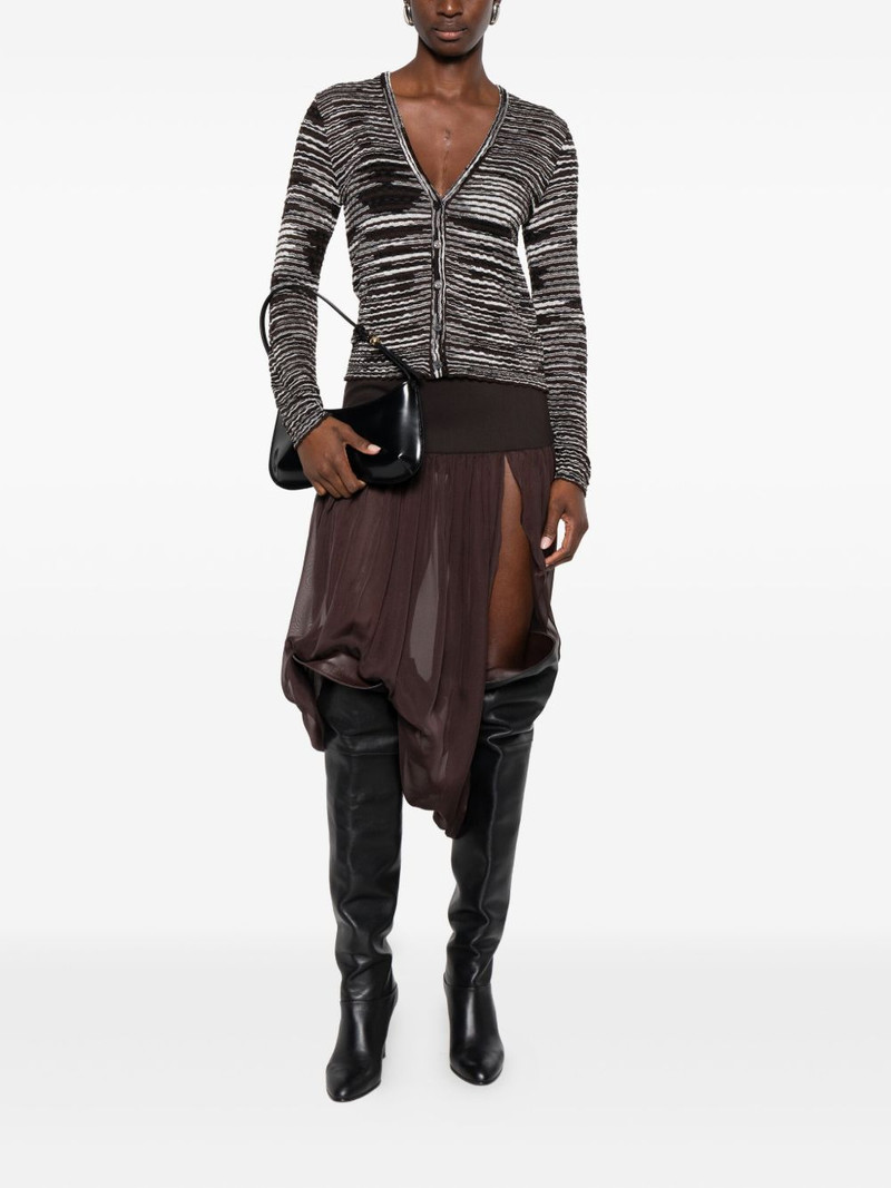 Missoni stripe-knit cardigan outlook