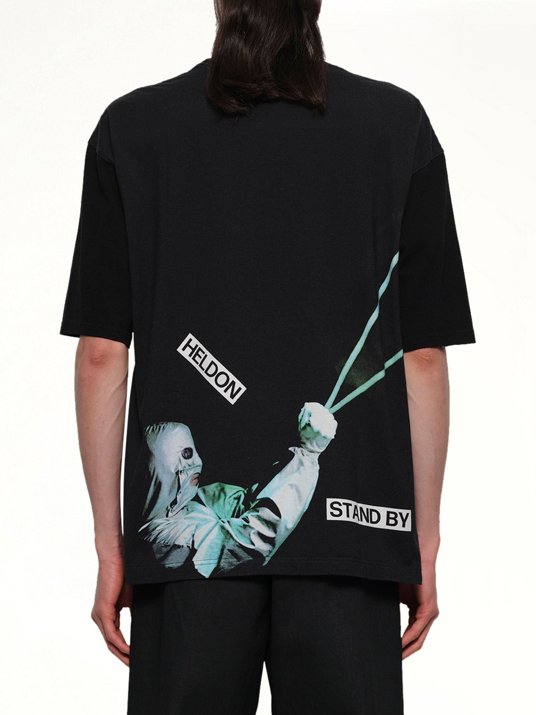 Heldon Stand By T-Shirt in Black - 5