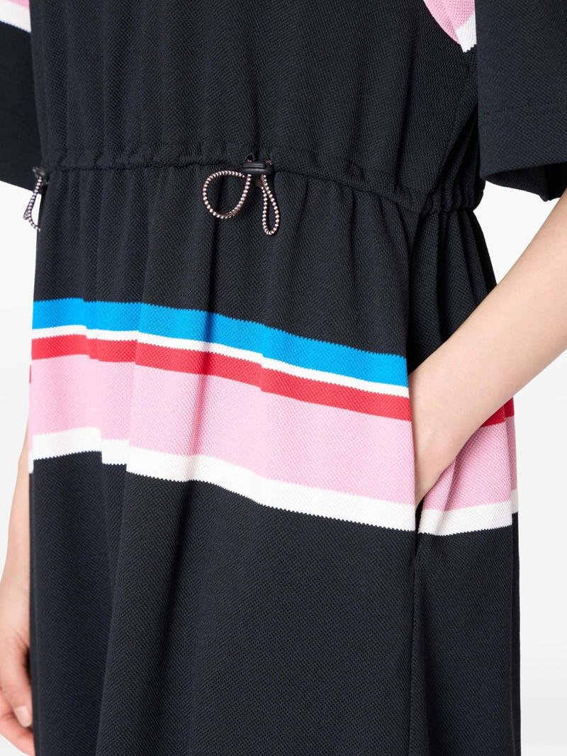 striped drawstring midi dress 5