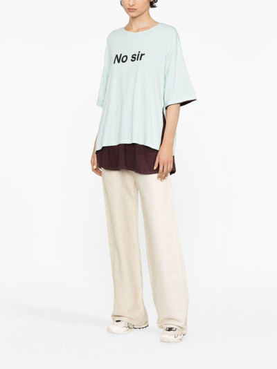 UNDERCOVER No Sir layered T-shirt outlook