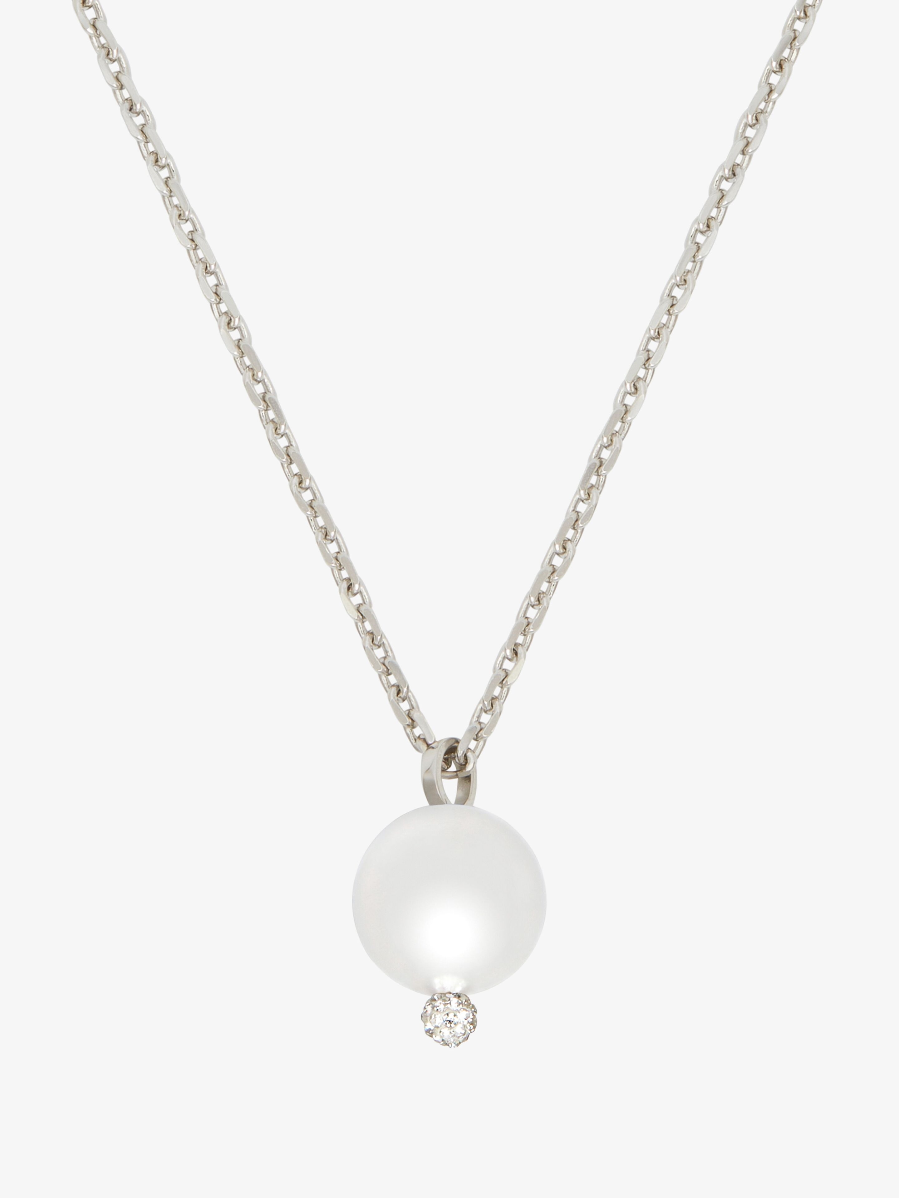 4G PEARL PENDANT NECKLACE WITH CRYSTALS - 2