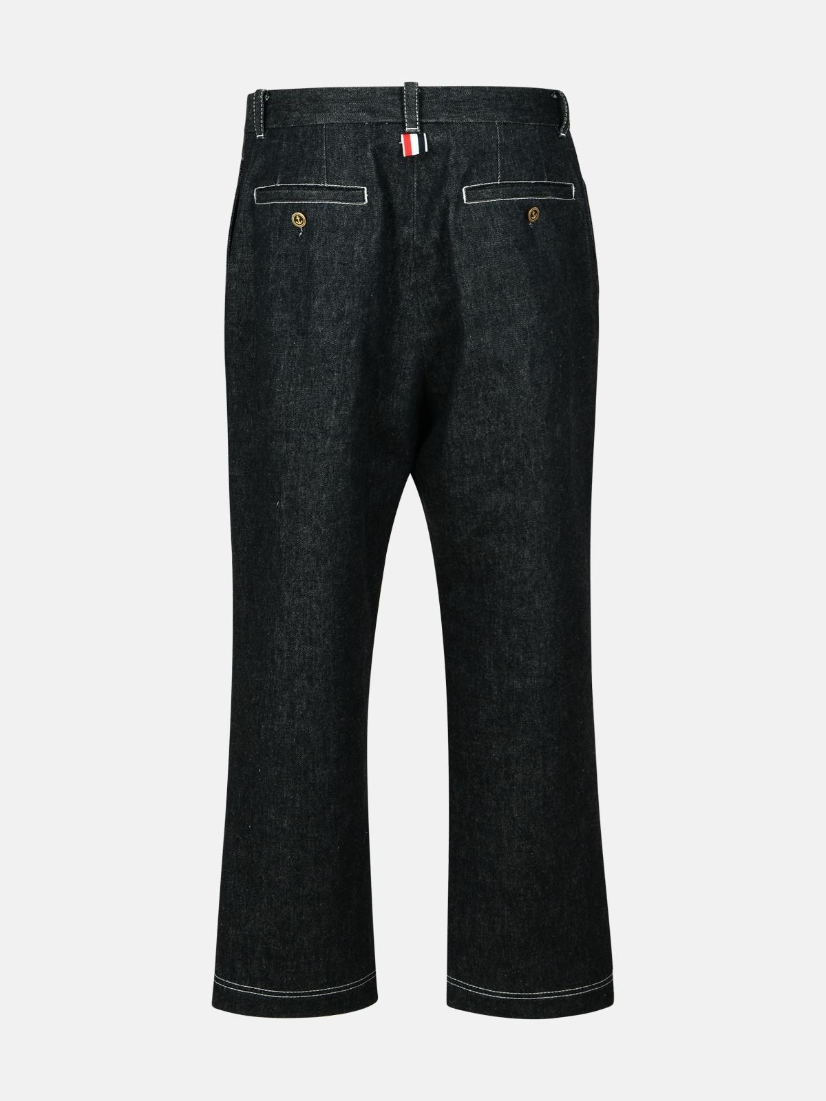 BLACK COTTON TROUSERS - 3