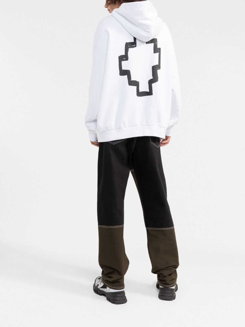 Cross-motif hoodie - 4