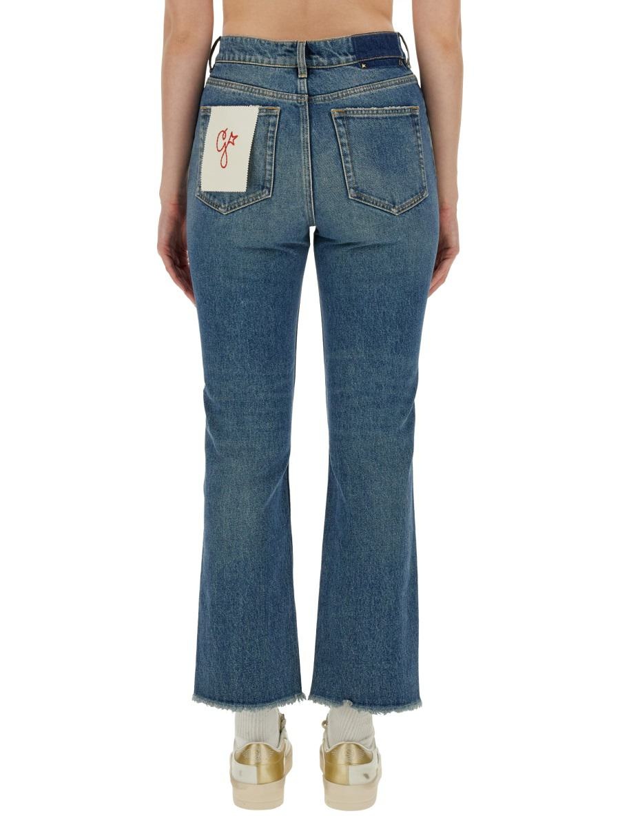 GOLDEN GOOSE CROPPED JEANS - 4