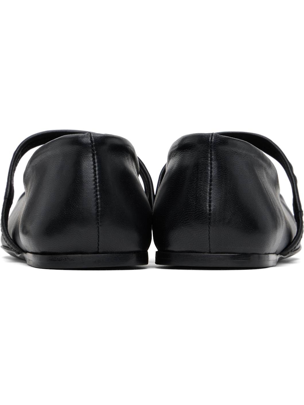 Black Mary Jane Ballerina Flats - 2