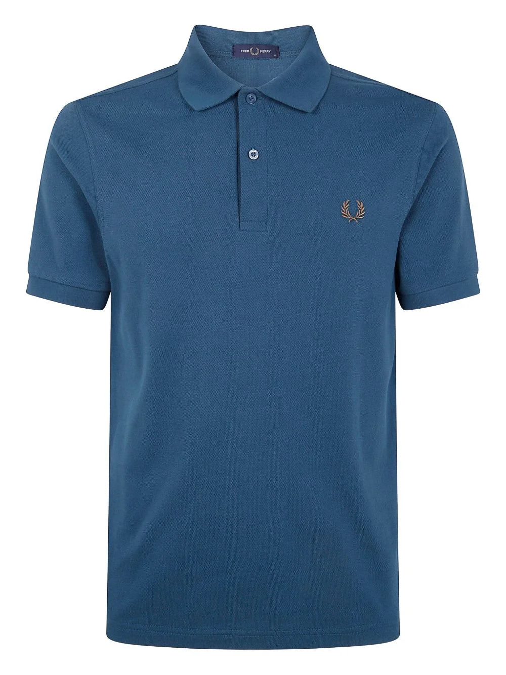 laurel wreath-embroidered polo shirt - 1