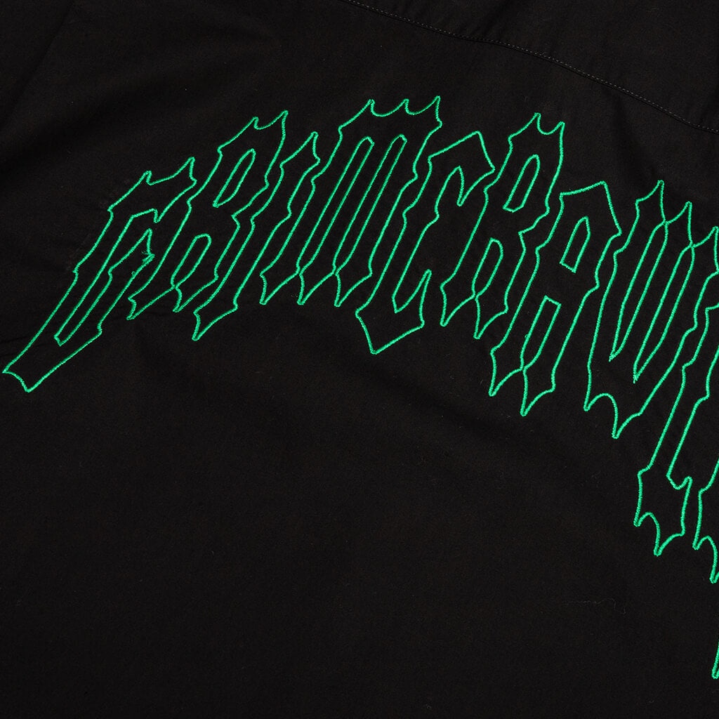 RAF SIMONS S/S SHIRT WITH GRIMCRAWLER EMBROIDERY - BLACK - 4