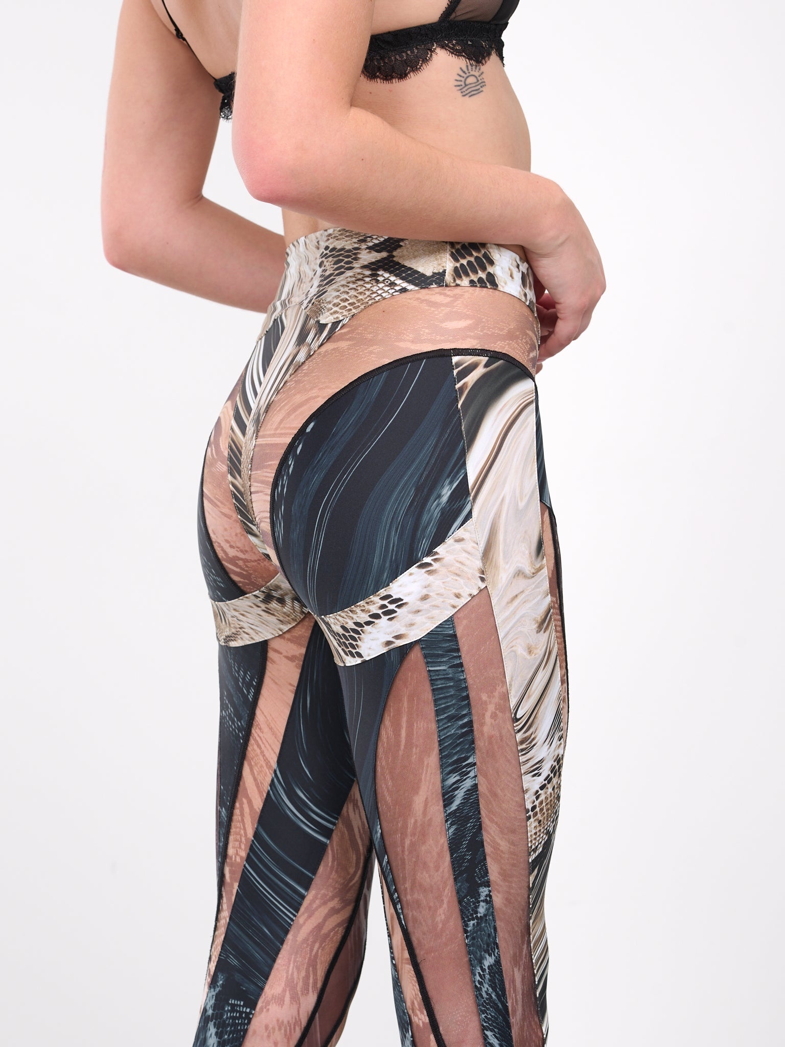 Snakeskin Spiral Leggings - 4