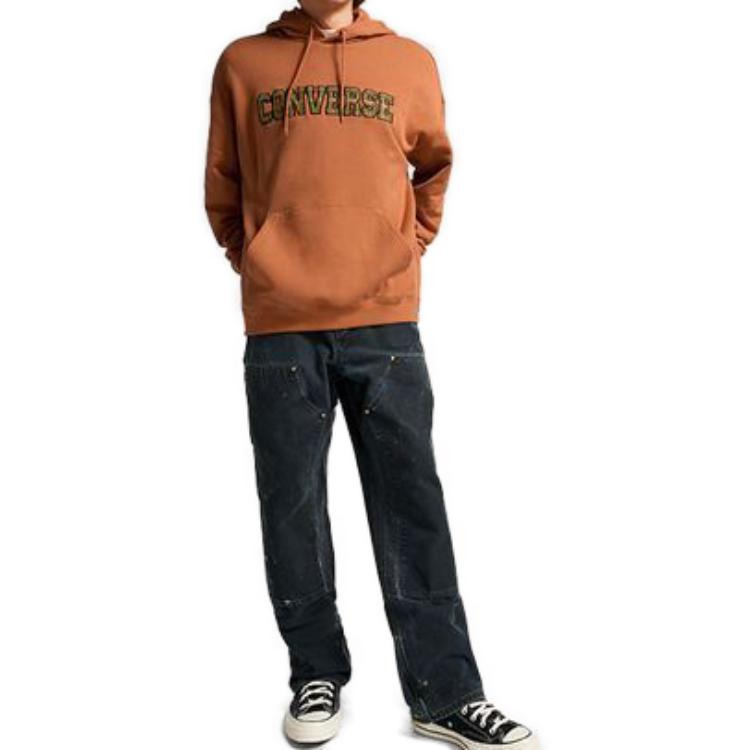 Converse All Star Logo Namesake Hoodie 'Khaki' 10025629-A03 - 3