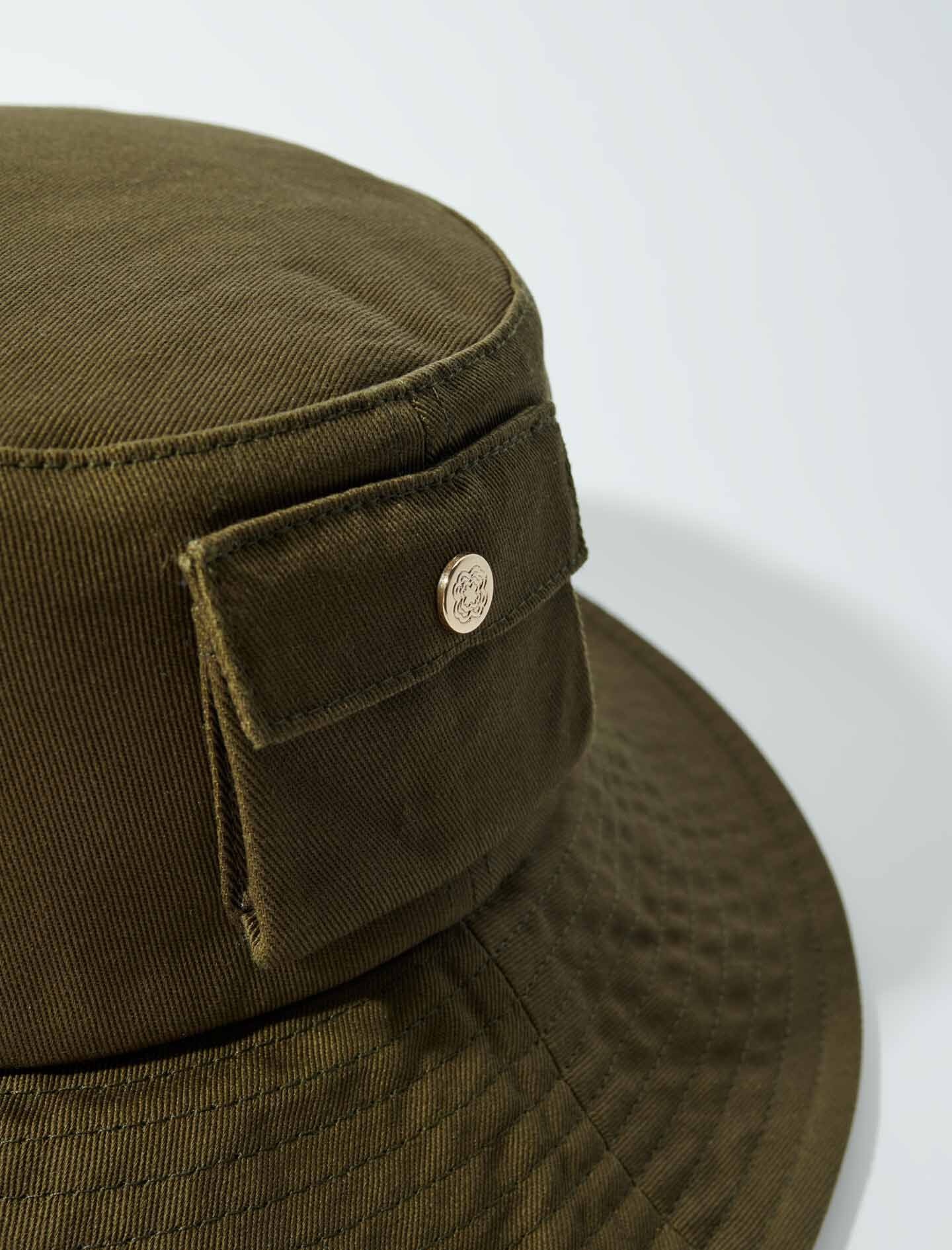 Beaded drawstring bucket hat - 3