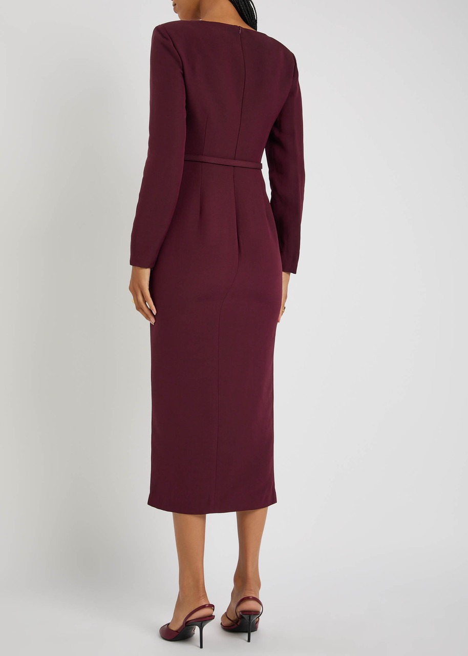 Roland Mouret Cutout Wool and Silk-blend Midi Dress - 3