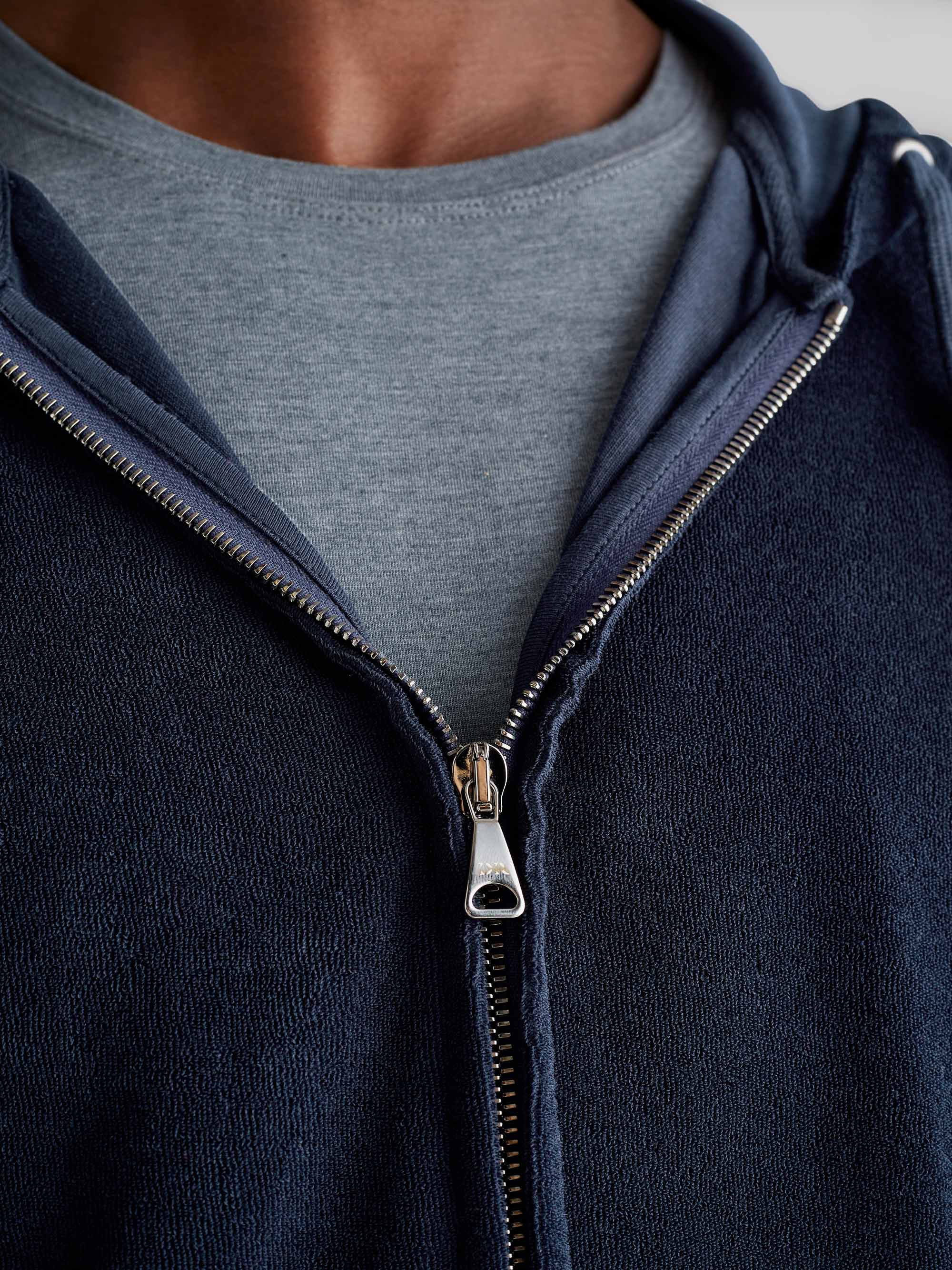 Men's Hoodie Isaac Terry Cotton Navy - 6