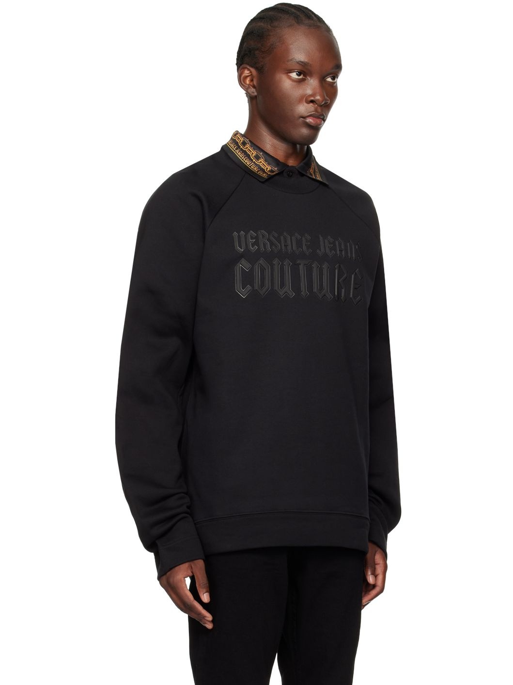 Black Appliqué Sweatshirt - 2