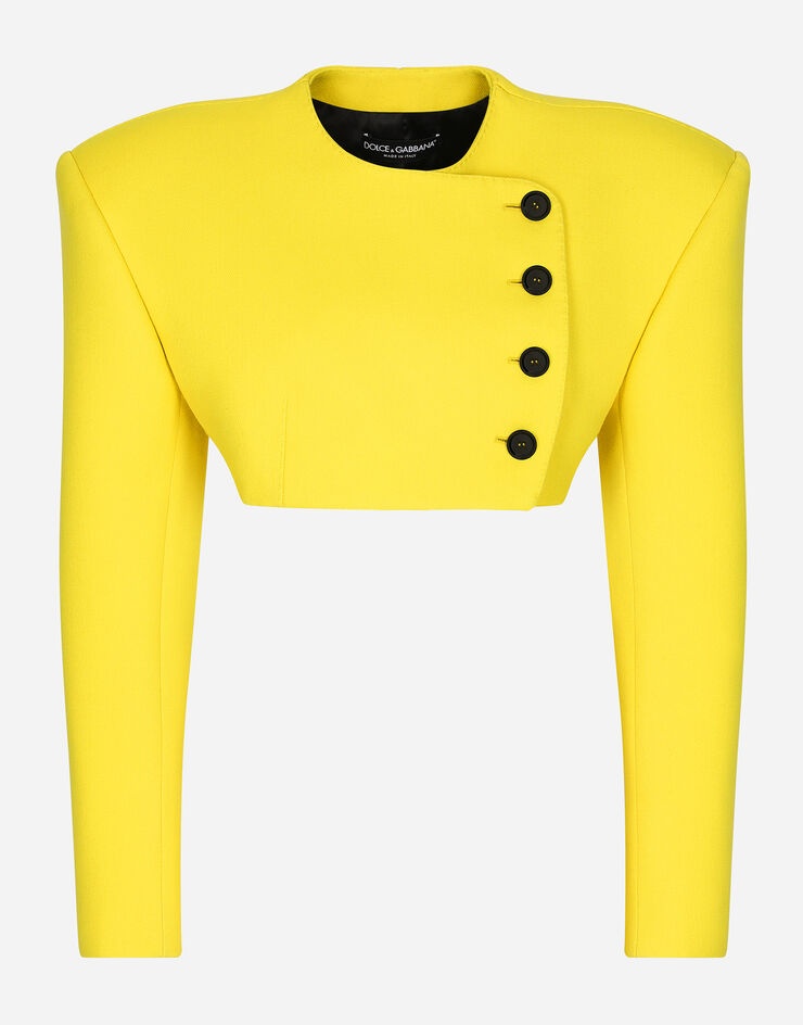 Woolen jacket with contrasting buttons - 3