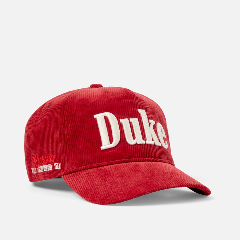 Duke Red Corduroy Cap 6