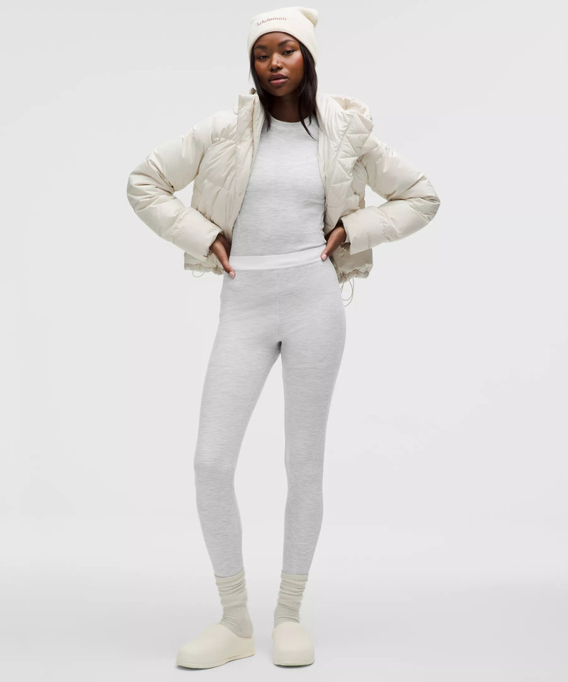 Waffle-Knit High-Rise Base Layer Tight 28" 1