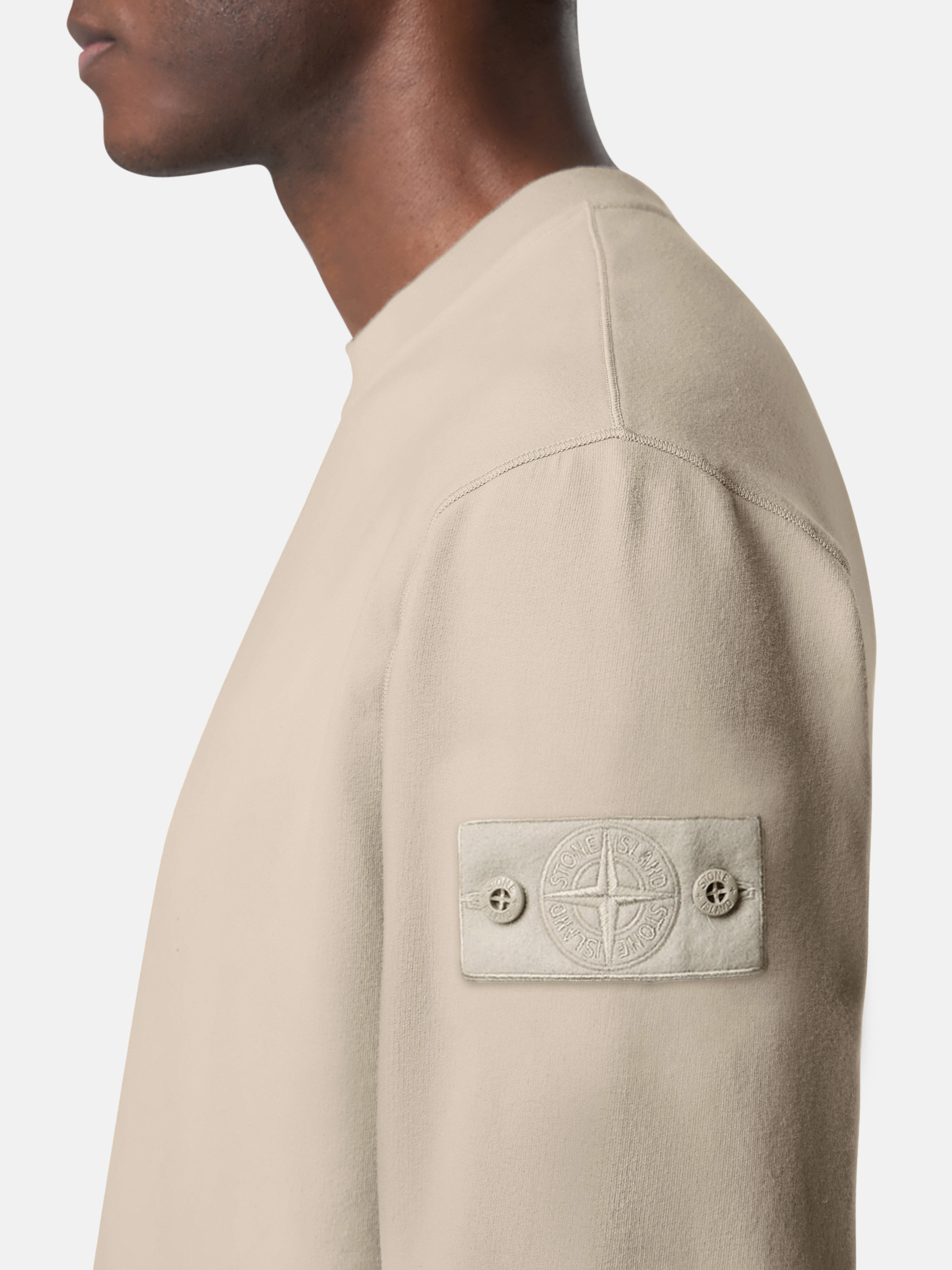 6100069 STRETCH COTTON FLEECE_STONE ISLAND GHOST - 3