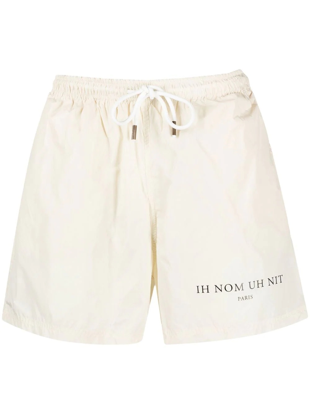 logo-print detail swim shorts - 1