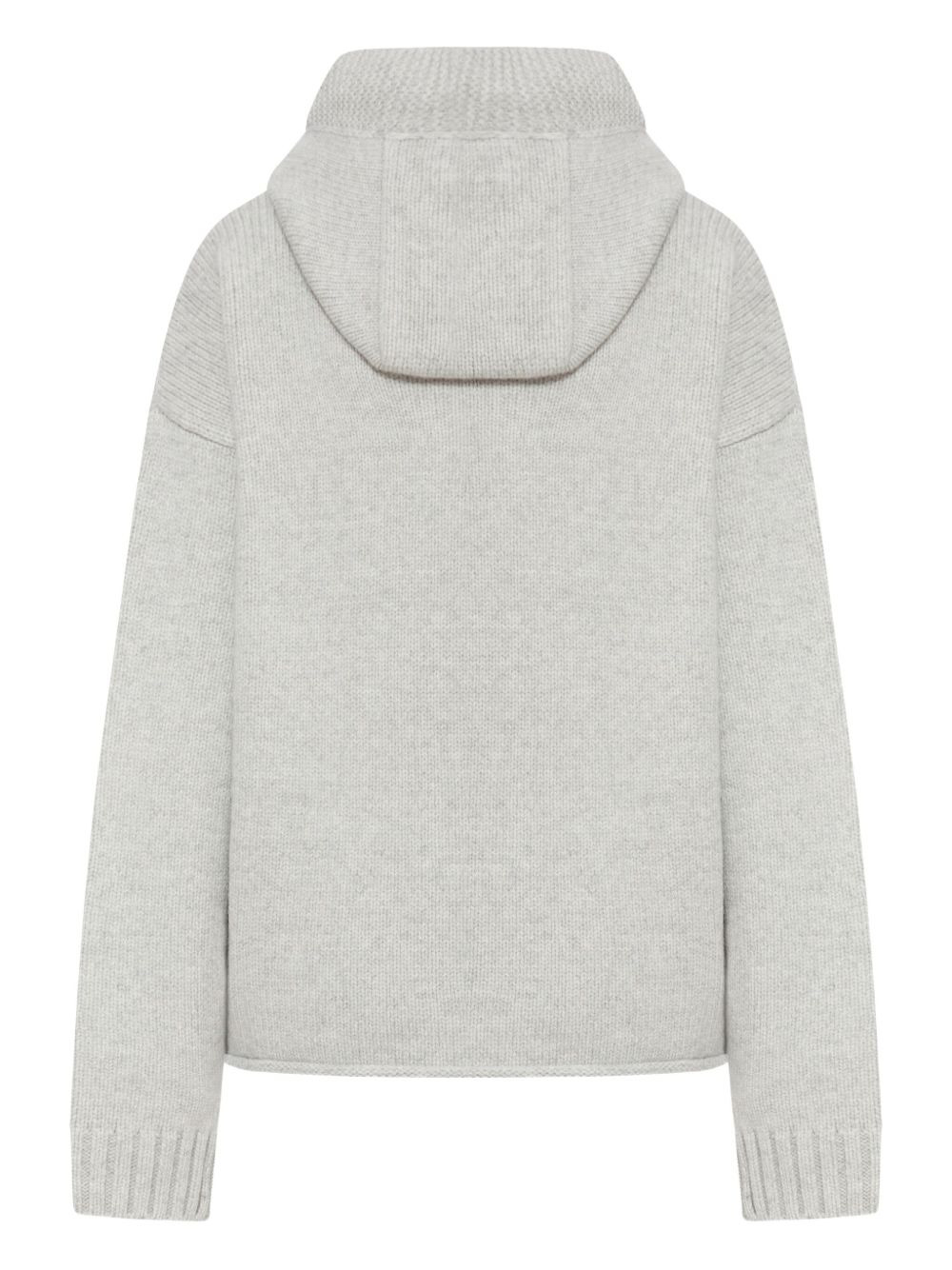 wool anchor-embroidery hoodie - 2