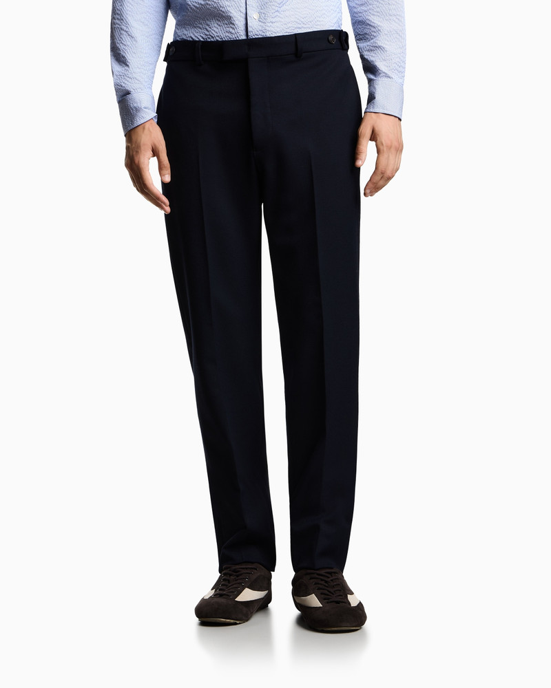 EMPORIO ARMANI STRETCH TECHNICAL GABARDINE TROUSERS outlook