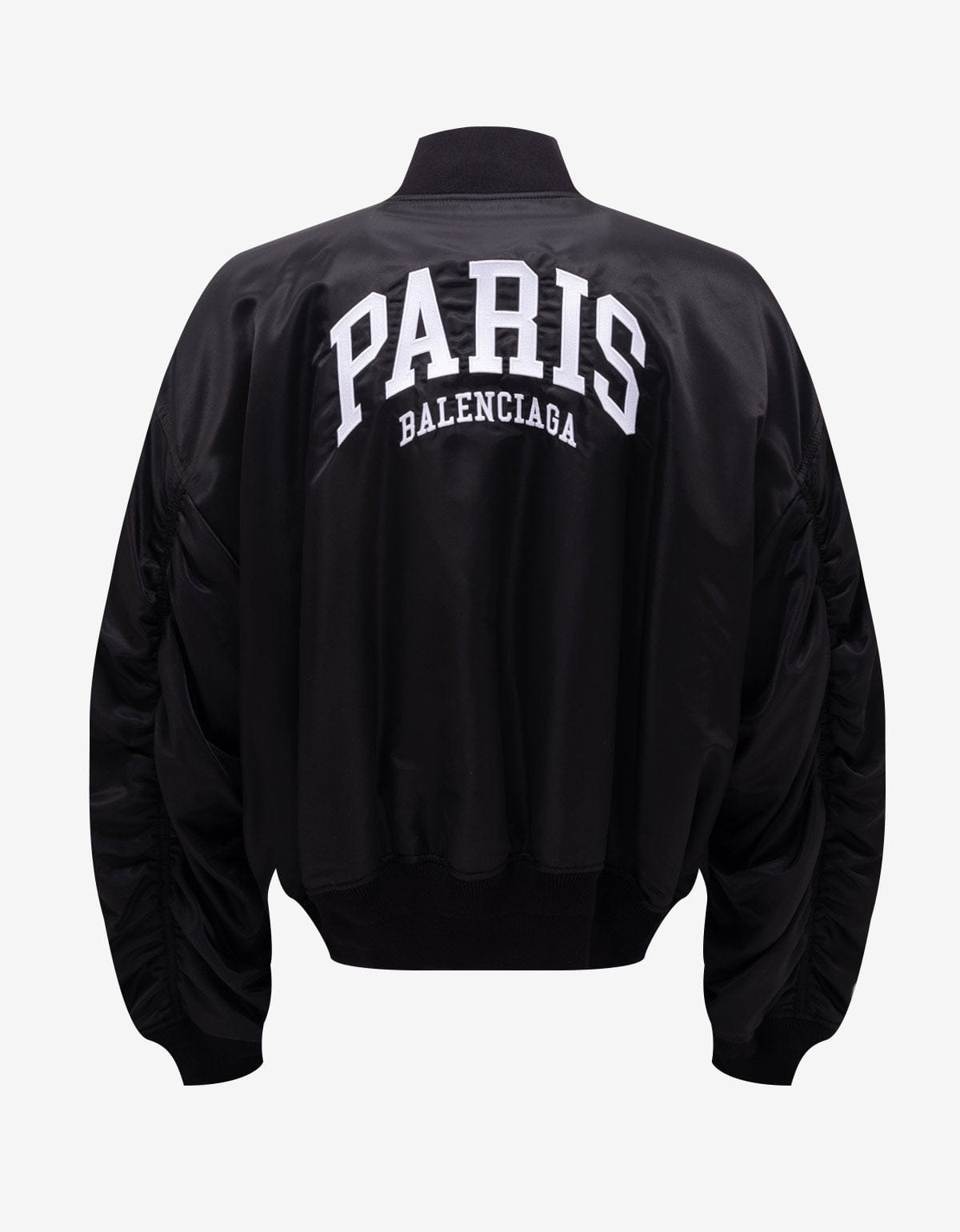 Balenciaga Black Paris Varsity Jacket - SS24 - 2