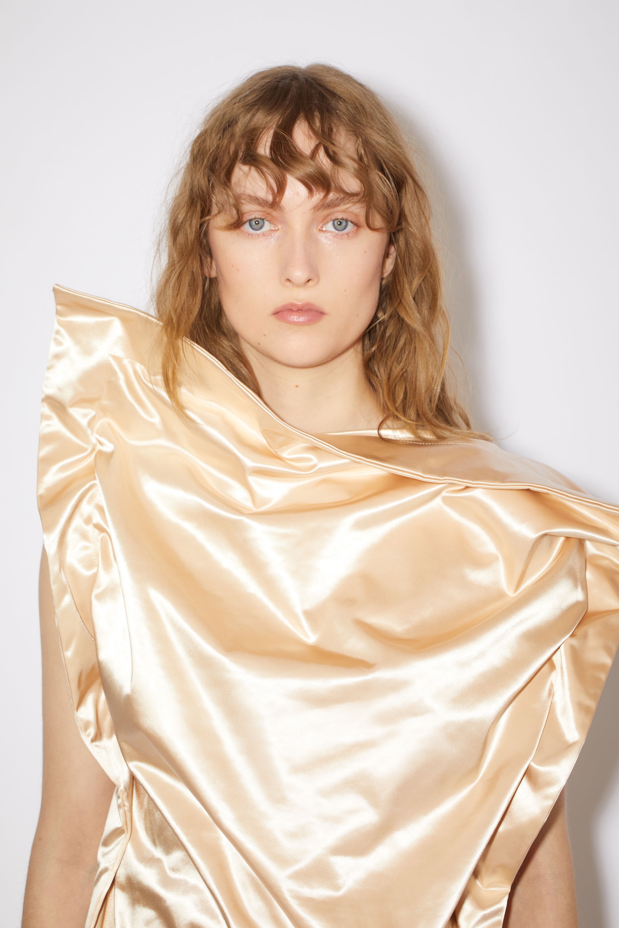 Satin dress - Champagne beige - 6