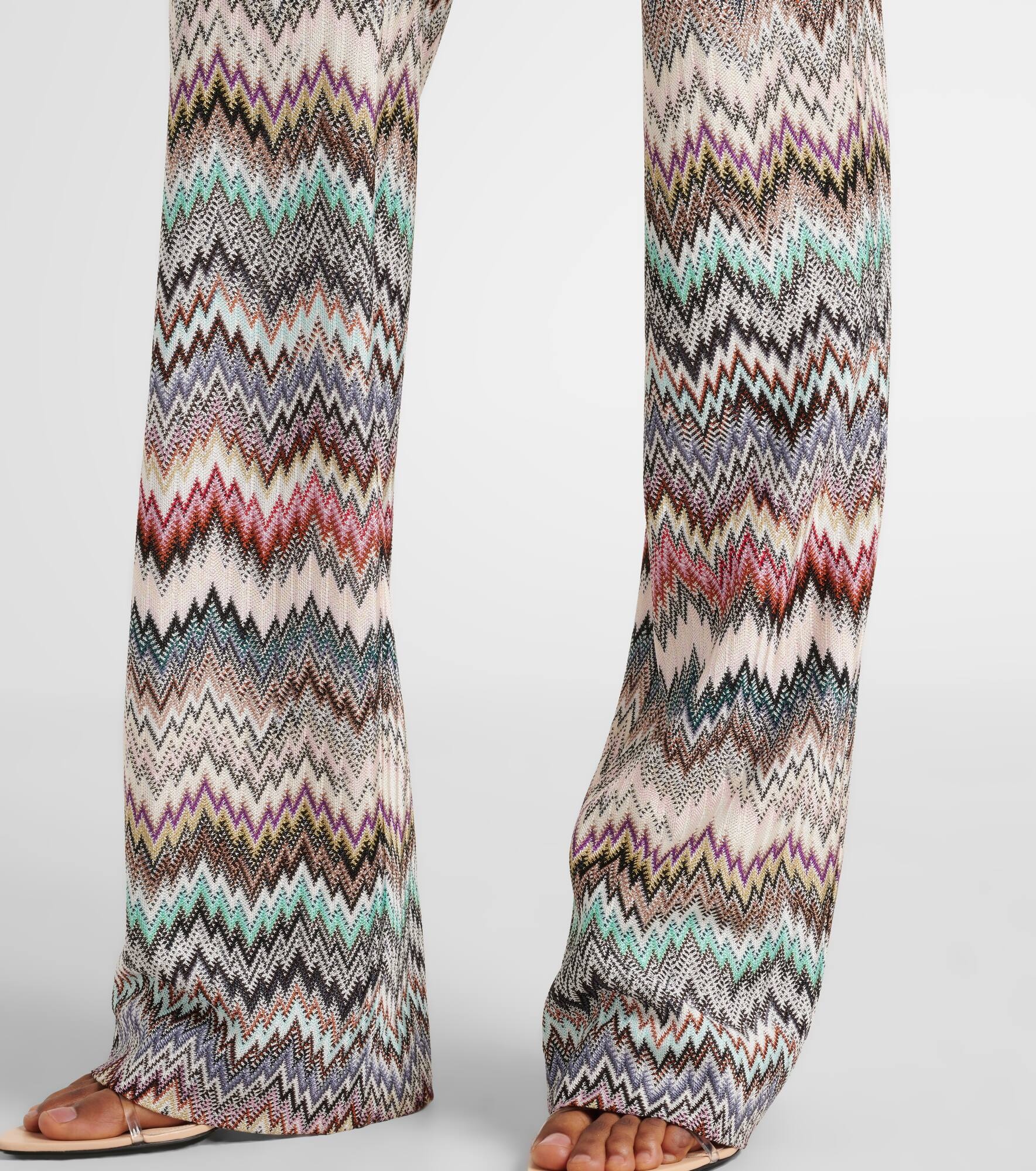 Zigzag flared pants - 5