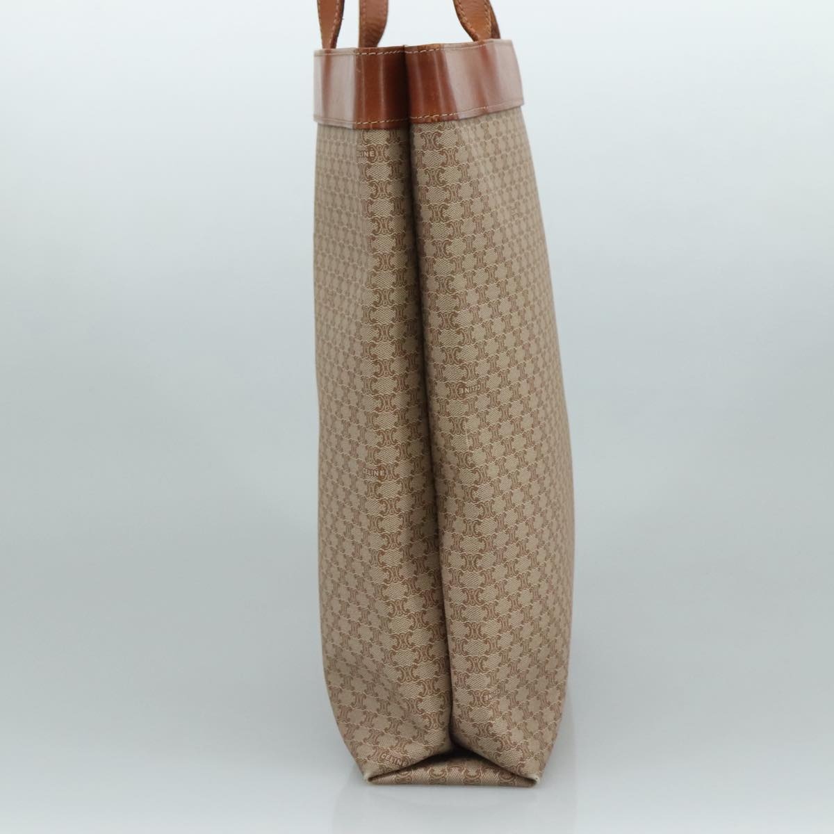 CELINE Macadam Canvas Tote Bag Pvc Brown Gold - 4