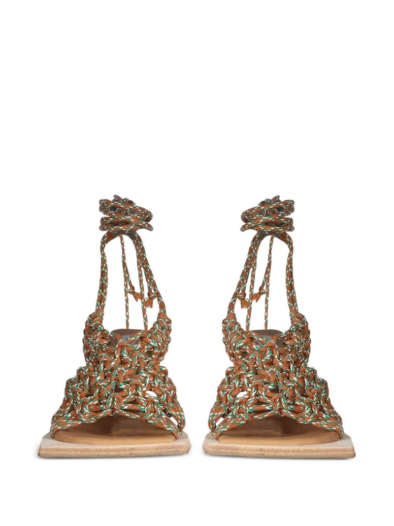 MIISTA 35mm self-tie heeled sandals outlook