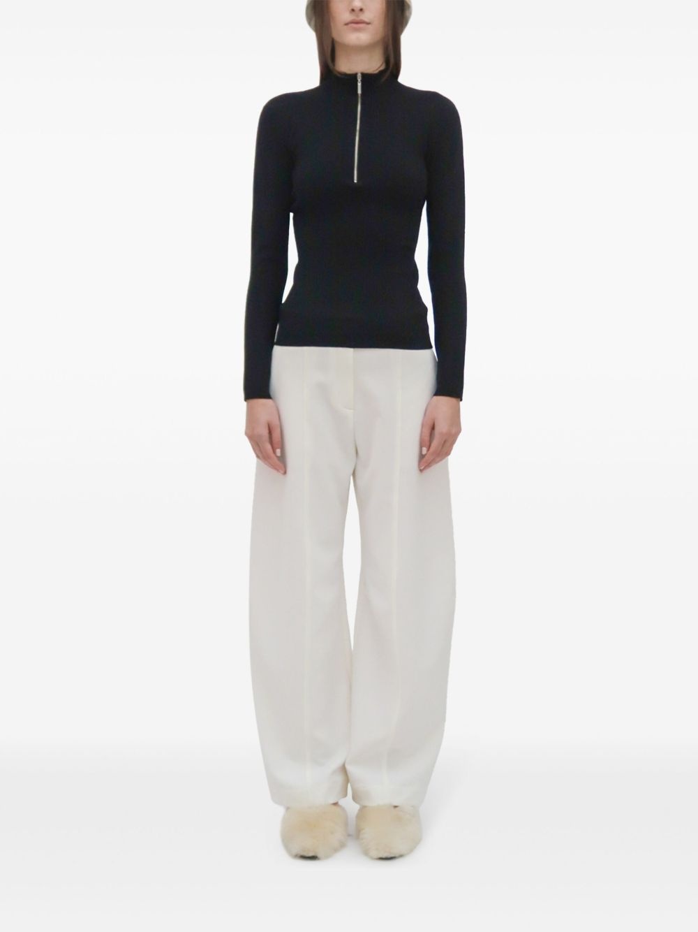 ribbed turtleneck sweater - 3