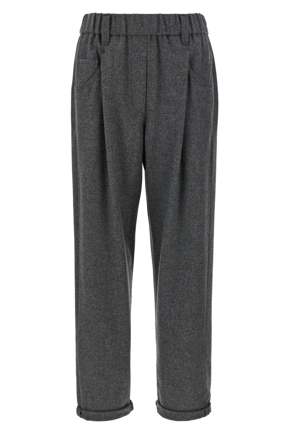 Wool and cashmere pants - 1