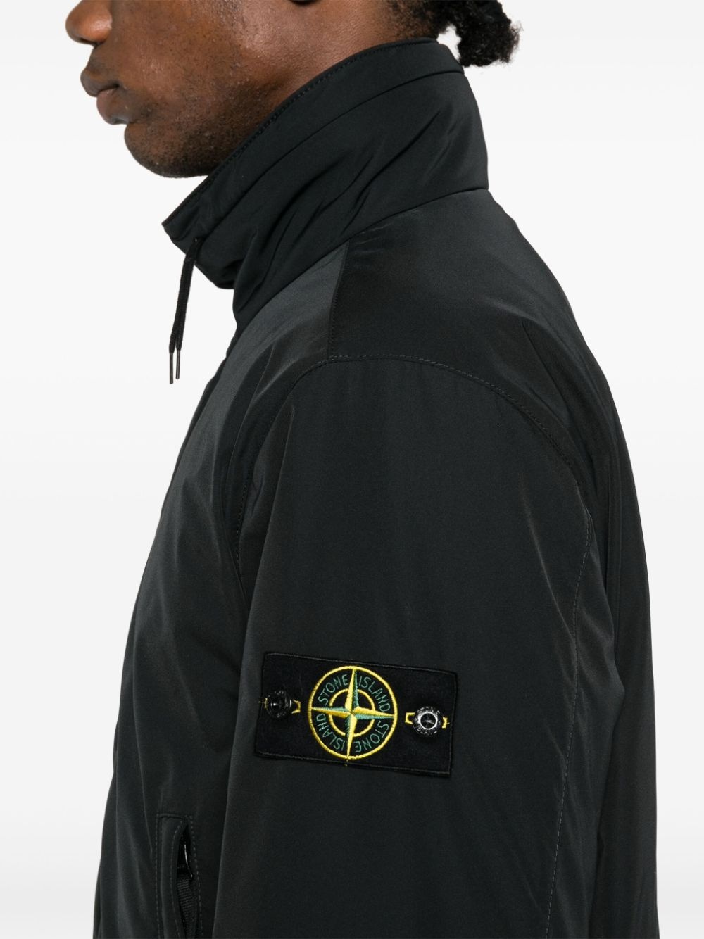 Compass-badge padded jacket - 5