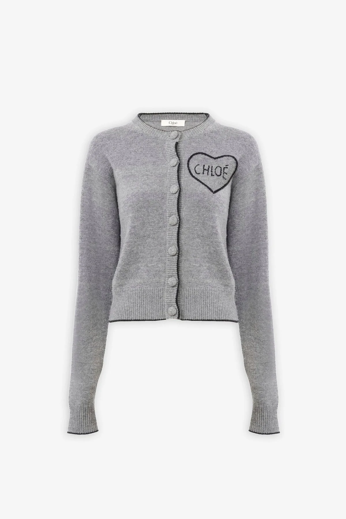 Divine grey knitted cardigan - 1