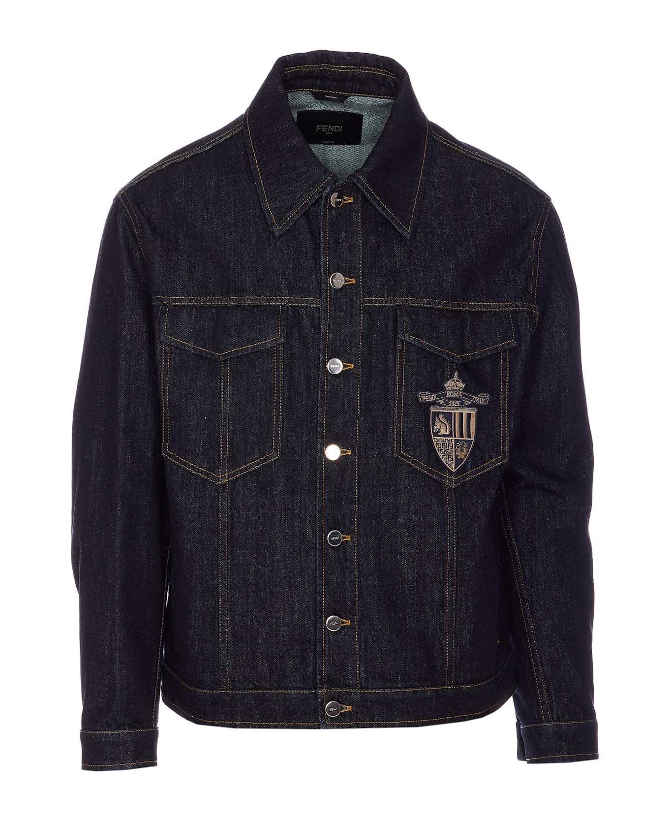 Fendi Crest Denim Jacket - 4
