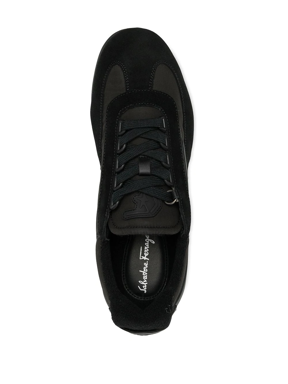 lace-up logo sneakers - 4