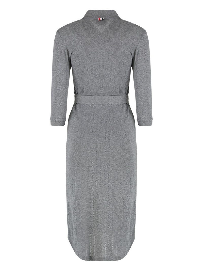 Thom Browne knitted shirt-collar dress outlook