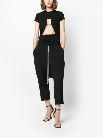 Rick Owens cropped drop-crotch trousers outlook
