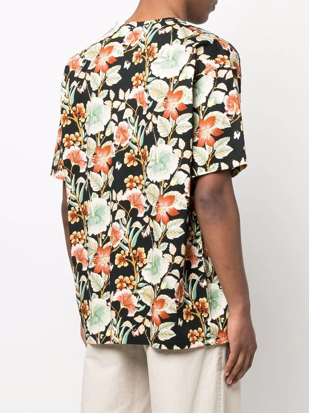 floral print T-shirt - 4