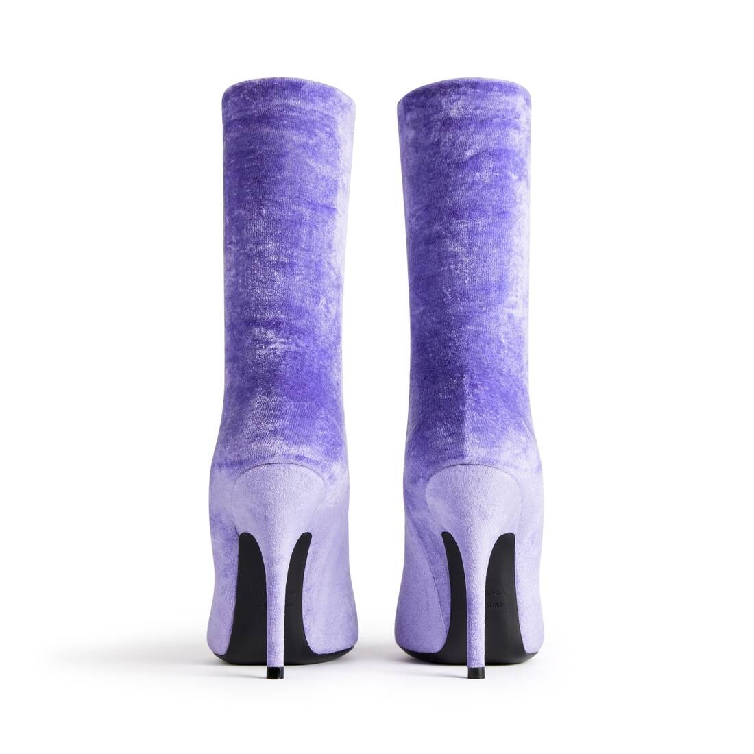 ショートブーツ・ブーティ Balenciaga Lilac Velvet Knife Ankle Boots BALENCIAGA Women's Knife 110mm Bootie in Lilac | REVERSIBLE