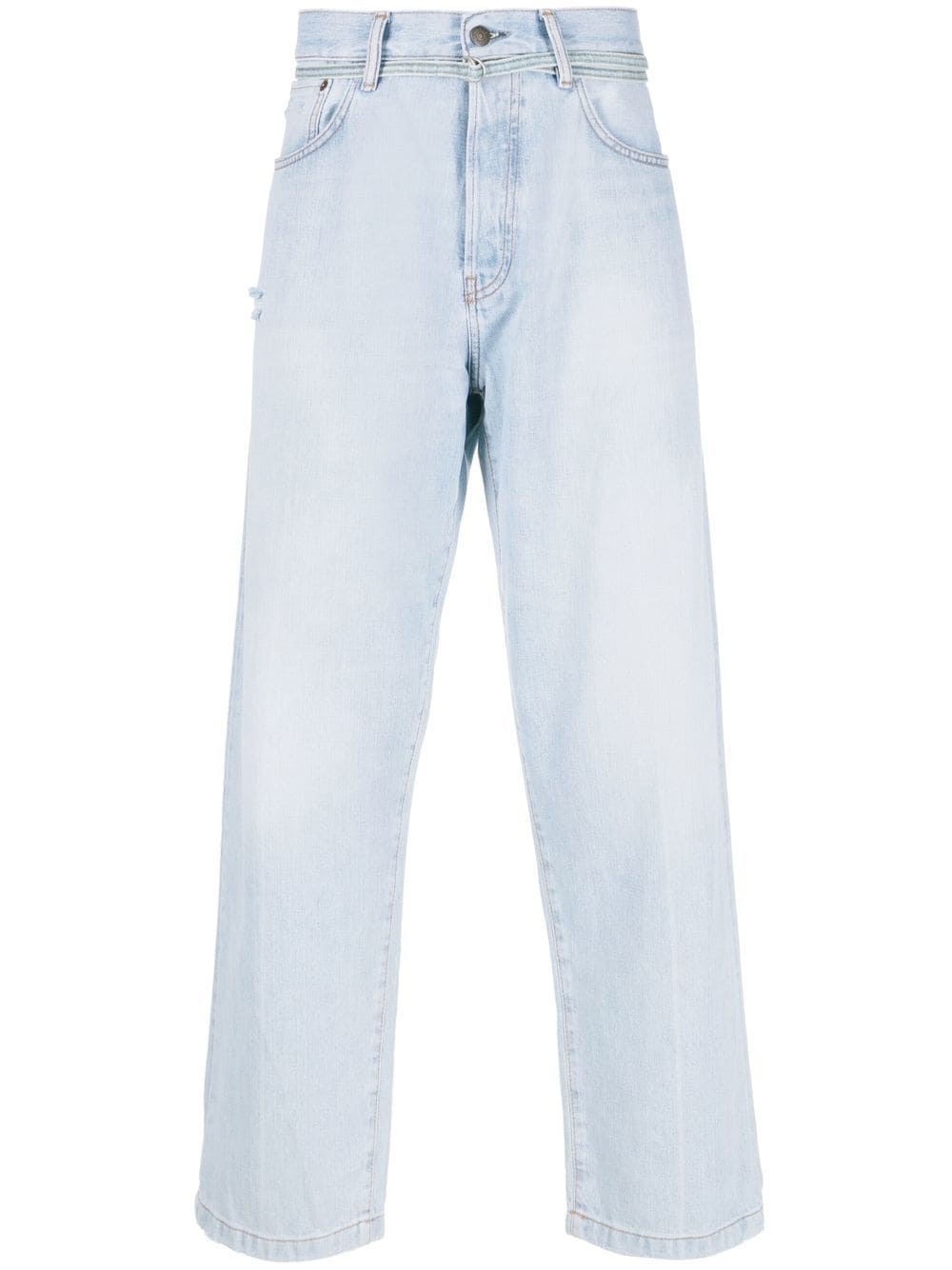 mid-rise straight-leg jeans - 1